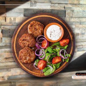 عکس با کیفیت دوربری شده بشقاب غذا