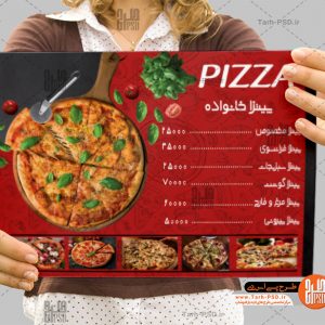 طرح لایه باز منو و تراکت فست فود 010