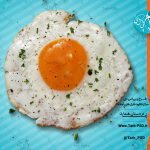 عکس با کیفیت دوربری شده تخم مرغ نیمرو 002